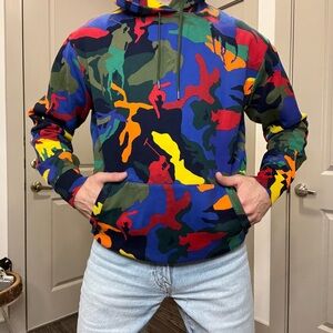 Polo X Ralph Lauren Colorful Pony Camouflage Hoodie